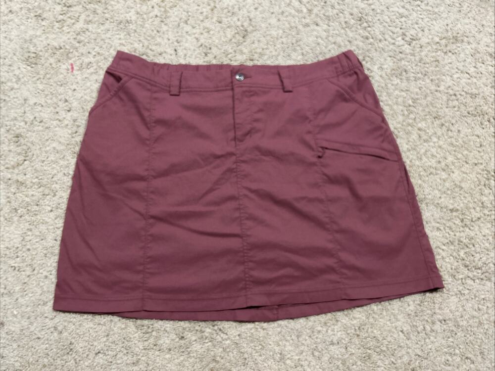 Duluth Trading Skort 22W Quick Dry Zip Pocket Built-In Shorts Hiking Mauve G26